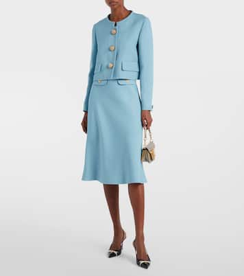 Gonna midi VLogo in canvas | Valentino