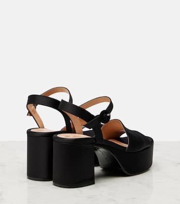 Carol 35 satin platform sandals | Gianvito Rossi