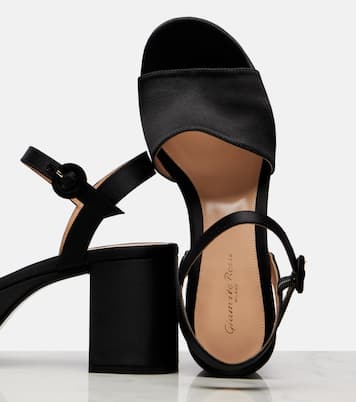 Carol 35 satin platform sandals | Gianvito Rossi