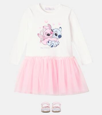 x Disney® Stitch embellished dress | Monnalisa