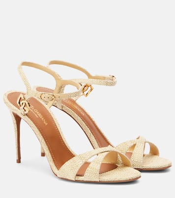 Raffia-effect sandals  | Dolce&Gabbana