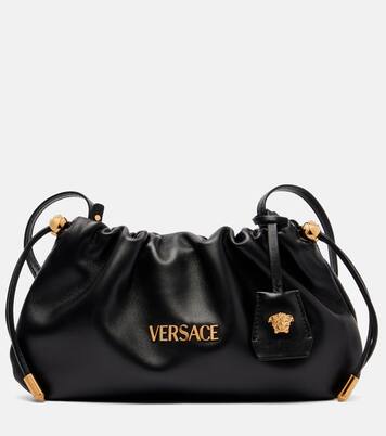 Versace Tag Mini leather tote bag | Versace