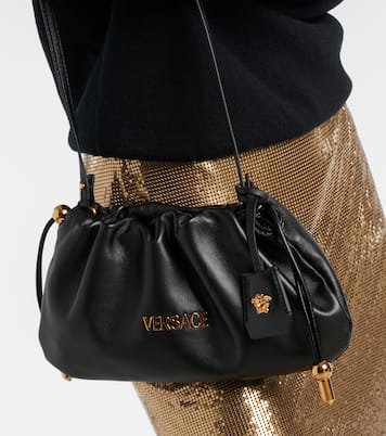 Versace Tag Mini leather tote bag | Versace