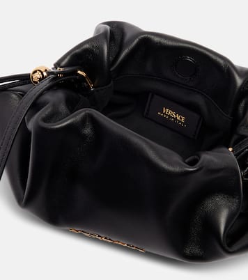 Versace Tag Mini leather tote bag | Versace