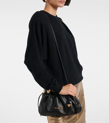 Versace Tag Mini leather tote bag | Versace