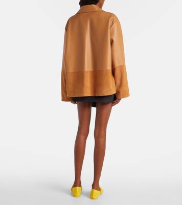 Veste Pyjama en cuir et daim | Loewe