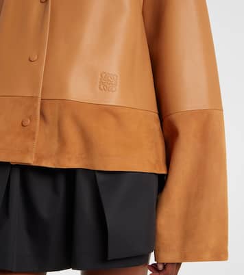 Veste Pyjama en cuir et daim | Loewe