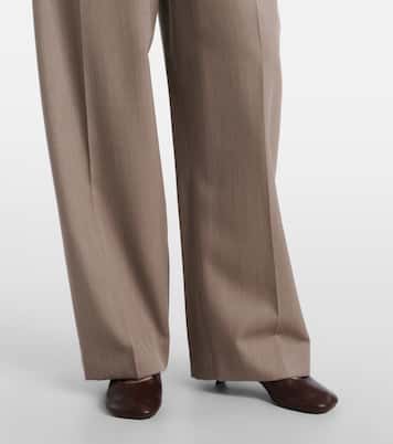 Weite Hose aus Wolle | Loewe