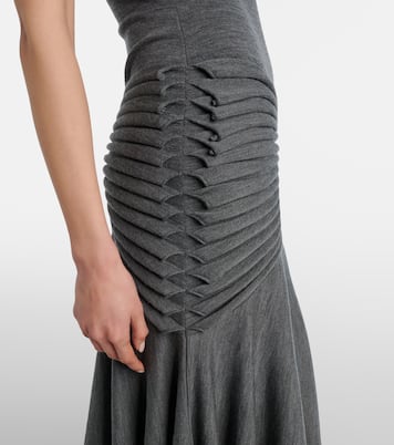 Abito midi in maglia di lana | Alaïa