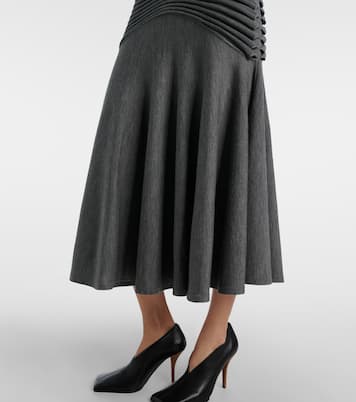 Abito midi in maglia di lana | Alaïa