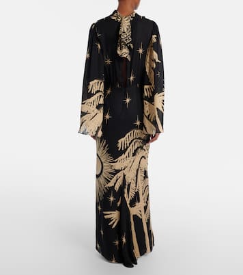 Printed silk maxi dress | Johanna Ortiz