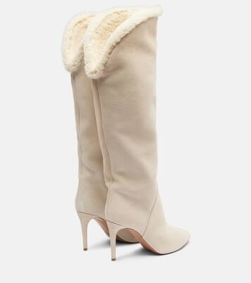 Gaia 85 suede knee-high boots | Paris Texas