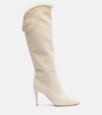 Gaia 85 suede knee-high boots | Paris Texas