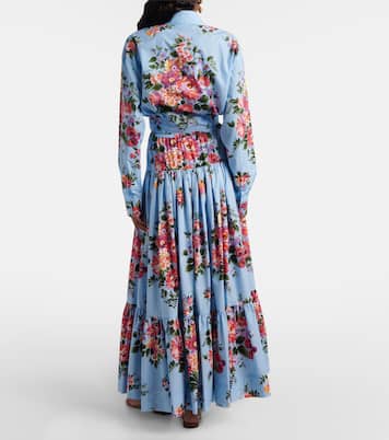 Floral cotton poplin maxi skirt | Dolce&Gabbana