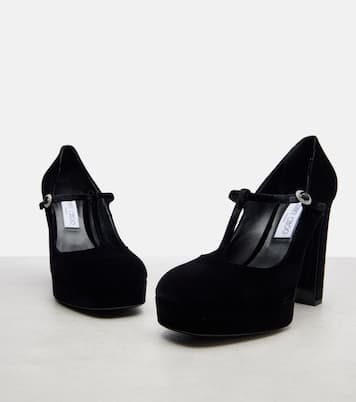 Pumps Marene 120 in velluto con plateau  | Jimmy Choo