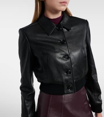 Cropped-Blouson Sleek Statement aus Leder | Dorothee Schumacher