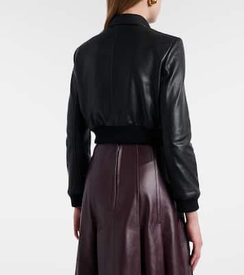 Cropped-Blouson Sleek Statement aus Leder | Dorothee Schumacher