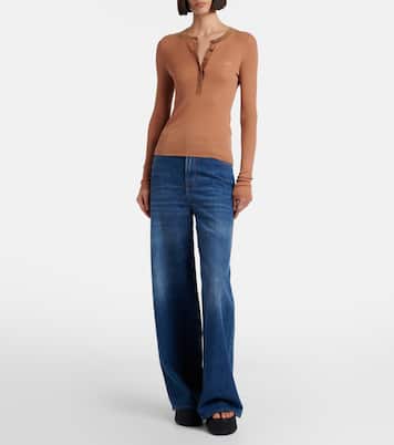 Nama leather platform thong sandals | Chloé