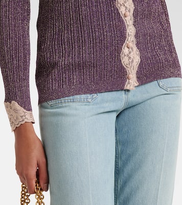 Lace-trimmed cardigan | Valentino