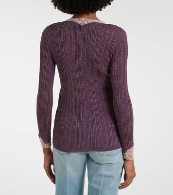 Lace-trimmed cardigan | Valentino