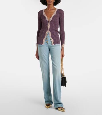 Lace-trimmed cardigan | Valentino