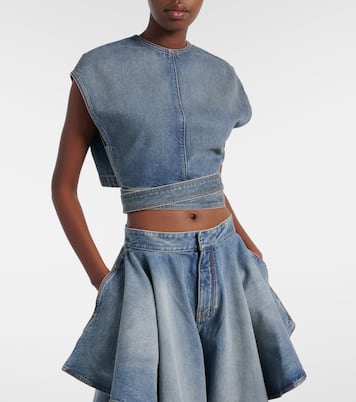 Top court en denim | Alaïa