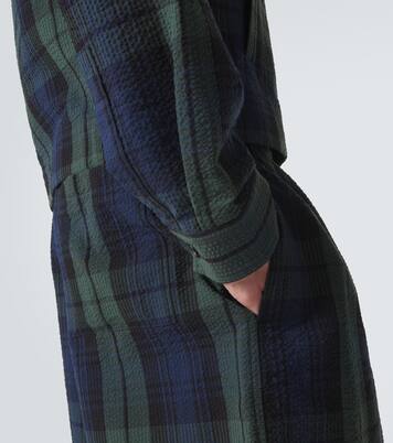 Checked cotton seersucker blouson jacket | JW Anderson