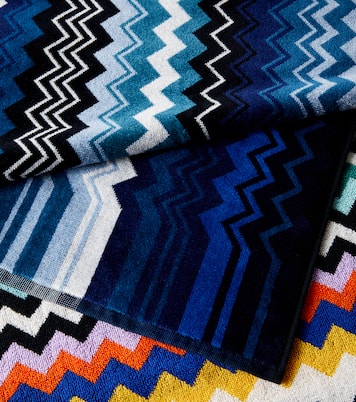 Giacomo set of 2 cotton terry towels | Missoni