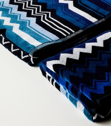 Giacomo set of 2 cotton terry towels | Missoni