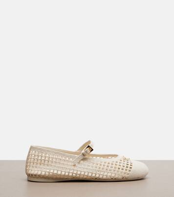 Crochet ballet flats | Prada