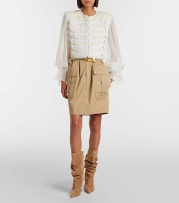 Silk-trimmed bouclé jacket | Balmain