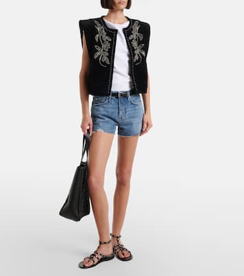 June denim shorts | 7 For All Mankind