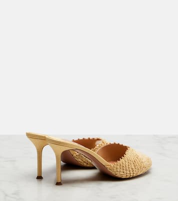 Rio Flirt raffia mules | Aquazzura