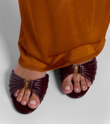 Mules Babylone en cuir | Saint Laurent
