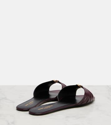 Mules Babylone en cuir | Saint Laurent