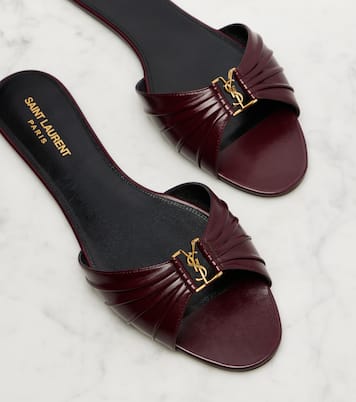 Mules Babylone en cuir | Saint Laurent