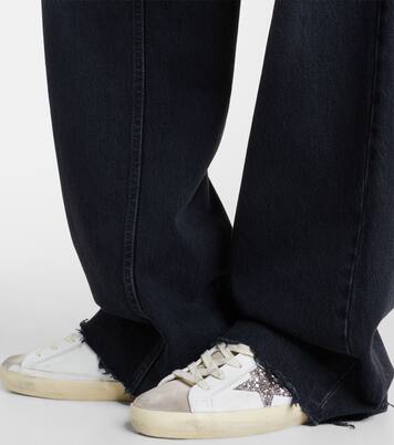 Super-Star glitter leather sneakers | Golden Goose