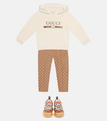 Logo cotton hoodie | Gucci Kids