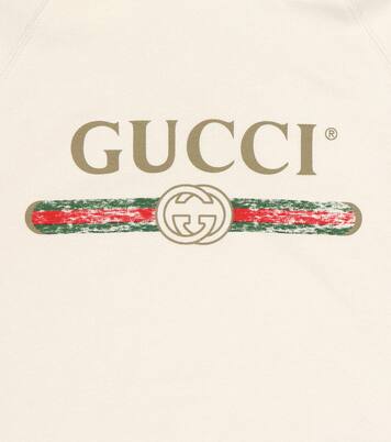 Logo cotton hoodie | Gucci Kids