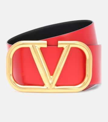 VLogo Signature 70 reversible leather belt | Valentino Garavani
