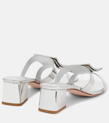 Bikiviv' 45 metallic leather sandals | Roger Vivier