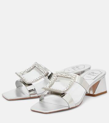 Bikiviv' 45 metallic leather sandals | Roger Vivier