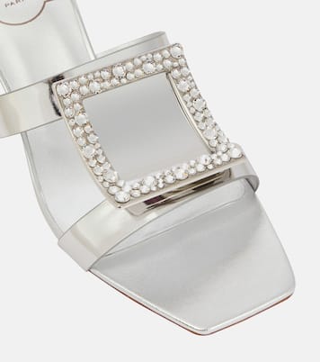 Bikiviv' 45 metallic leather sandals | Roger Vivier