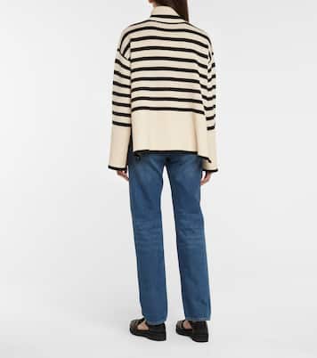 Pull rayé en laine et coton | Toteme