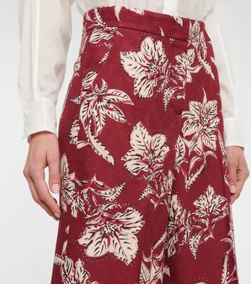 Pantalon ample Structured Florals à taille haute | Dorothee Schumacher