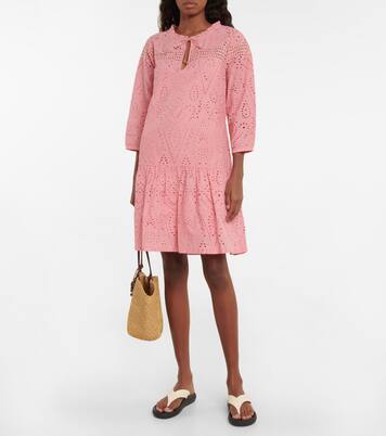 Robe en coton à broderies anglaises | Heidi Klein