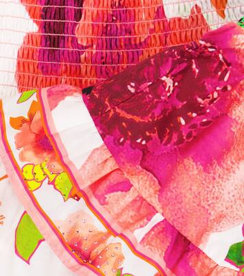 Jupe en coton à fleurs et ornements | Camilla Kids