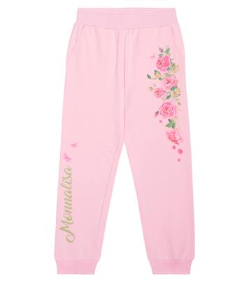 Printed cotton-blend sweatpants | Monnalisa