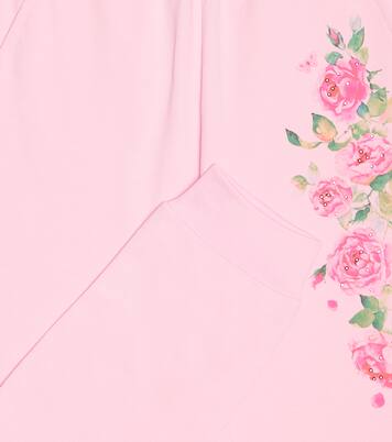 Printed cotton-blend sweatpants | Monnalisa