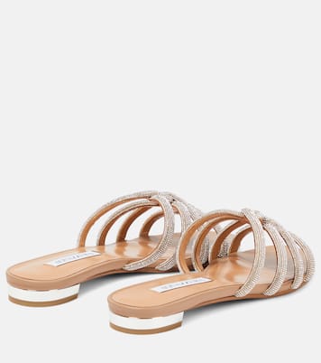 Moondust embellished leather sandals | Aquazzura